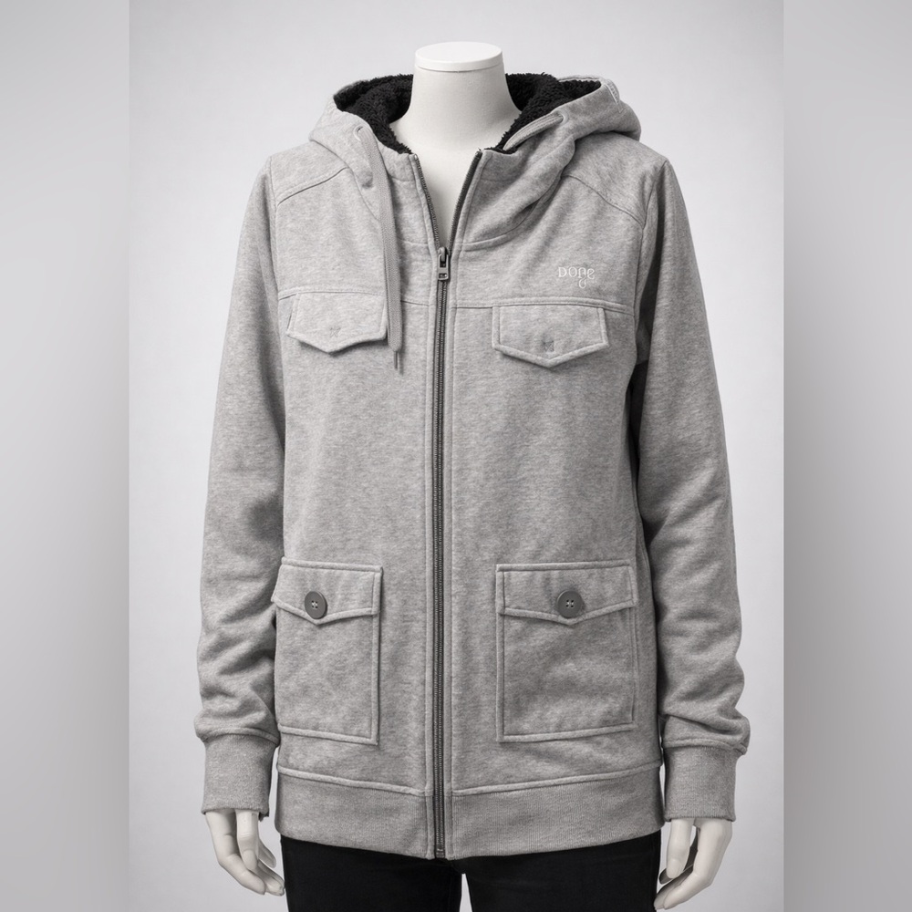Orage Black Fleece Jacket